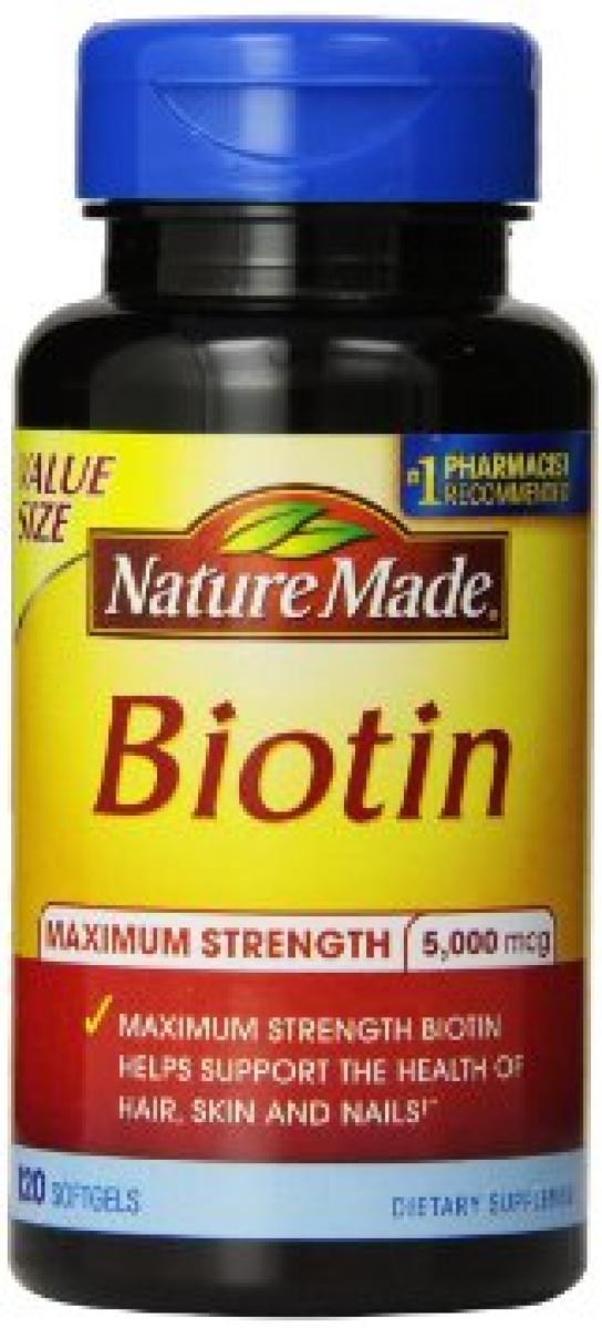 Biotin Maximum Strength 5000 mcg 120 Soft Gels