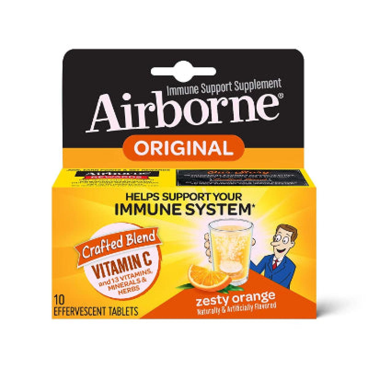 Immune Support Zesty Orange Flavour 10 Effervescents