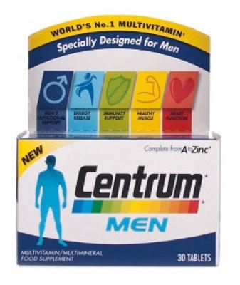 Men A to Zinc Multivitamin Food Supplements