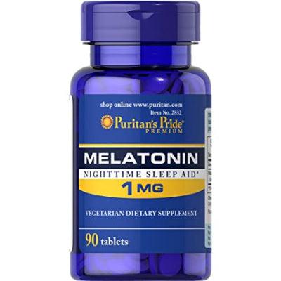 Puritan's Pride Melatonin Night Time Sleep Aid 1 mg