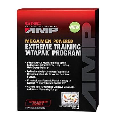 AMP Mega Men Powdered Extreme Training Vitapak Program x30