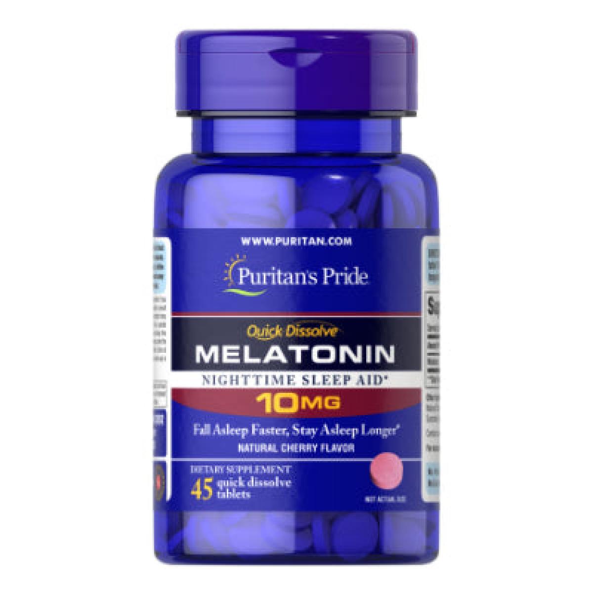Puritan's Pride Melatonin Night Time Sleep Aid 10 mg