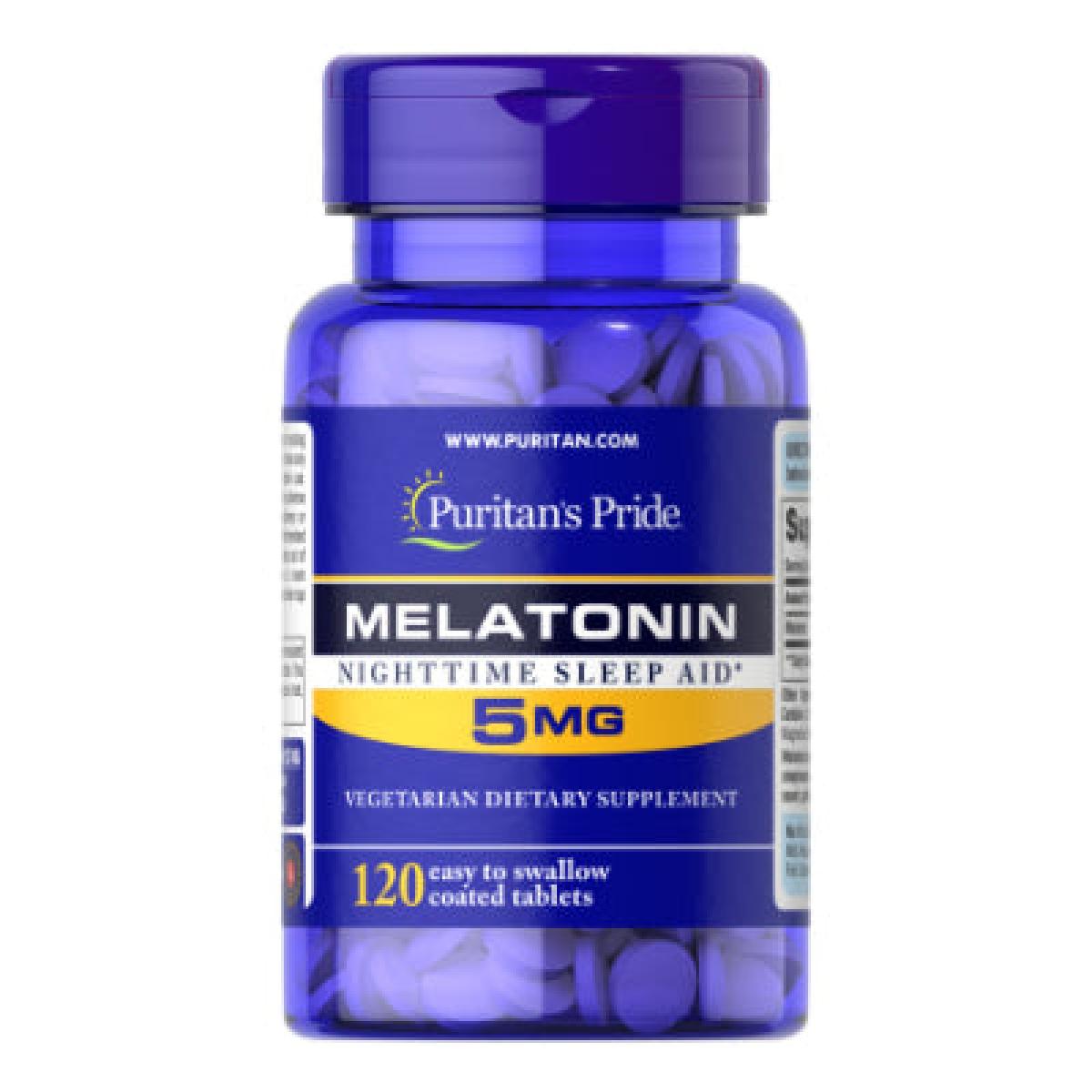 Puritan's Pride Melatonin Night Time Sleep Aid 5 mg