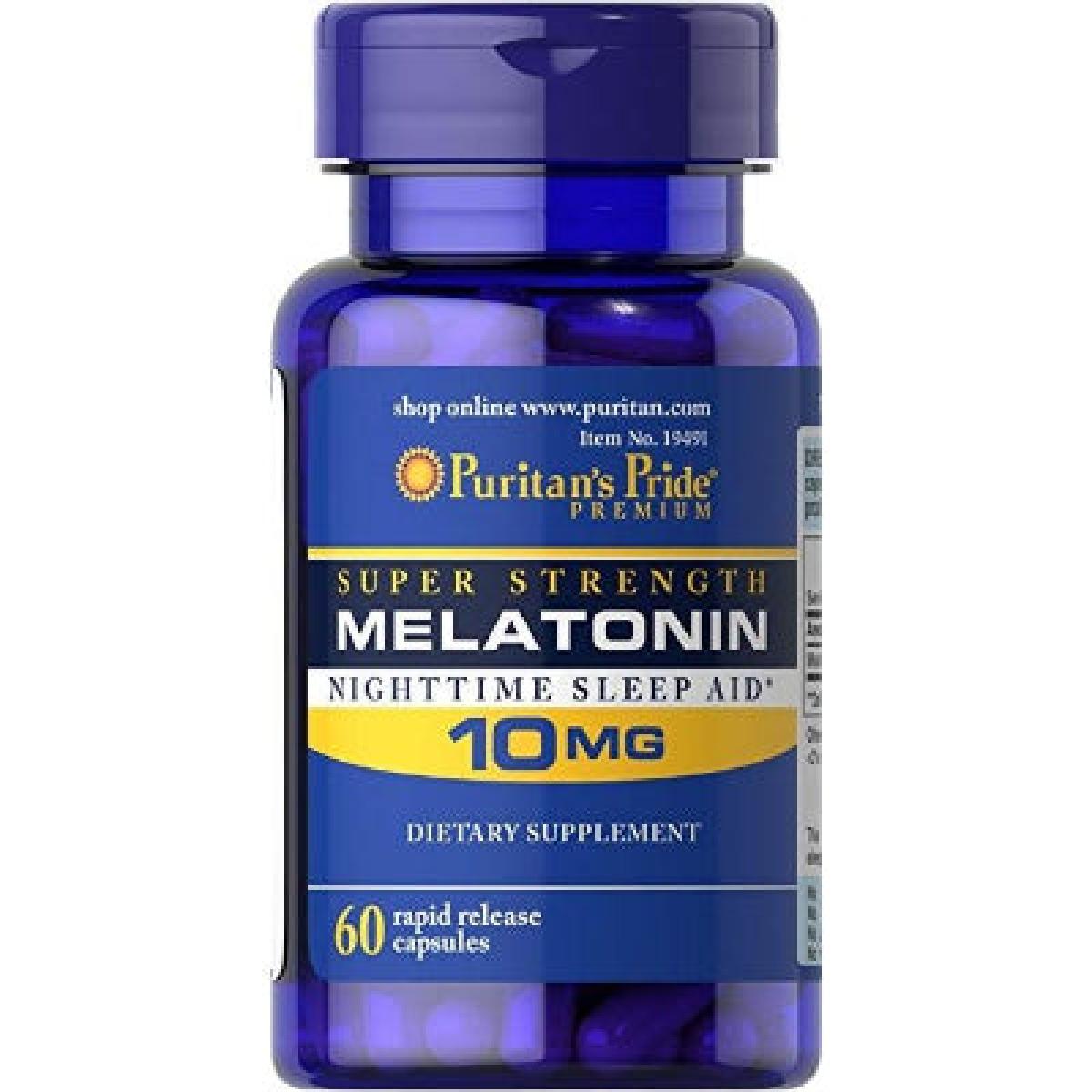 Puritan's Pride Melatonin Night Time Sleep Aid 10 mg