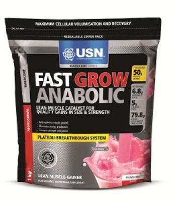 Fast Grow Anabolic All-In-One Lean Muscle Strawberry Flavour