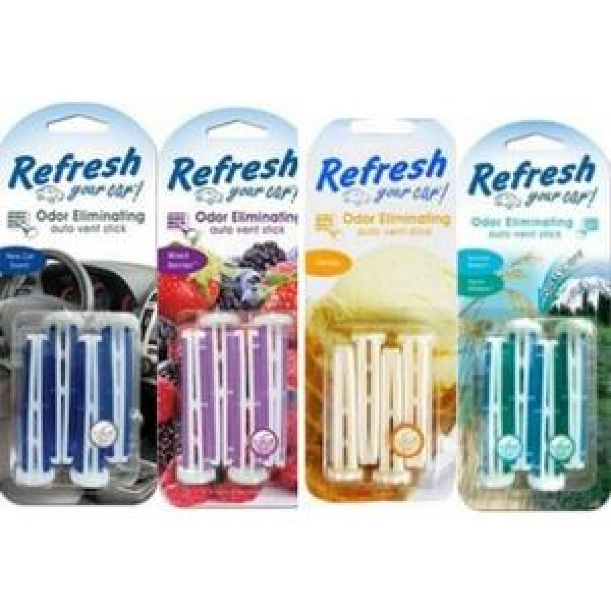 Car Air Freshener Vent Sticks Assorted x4