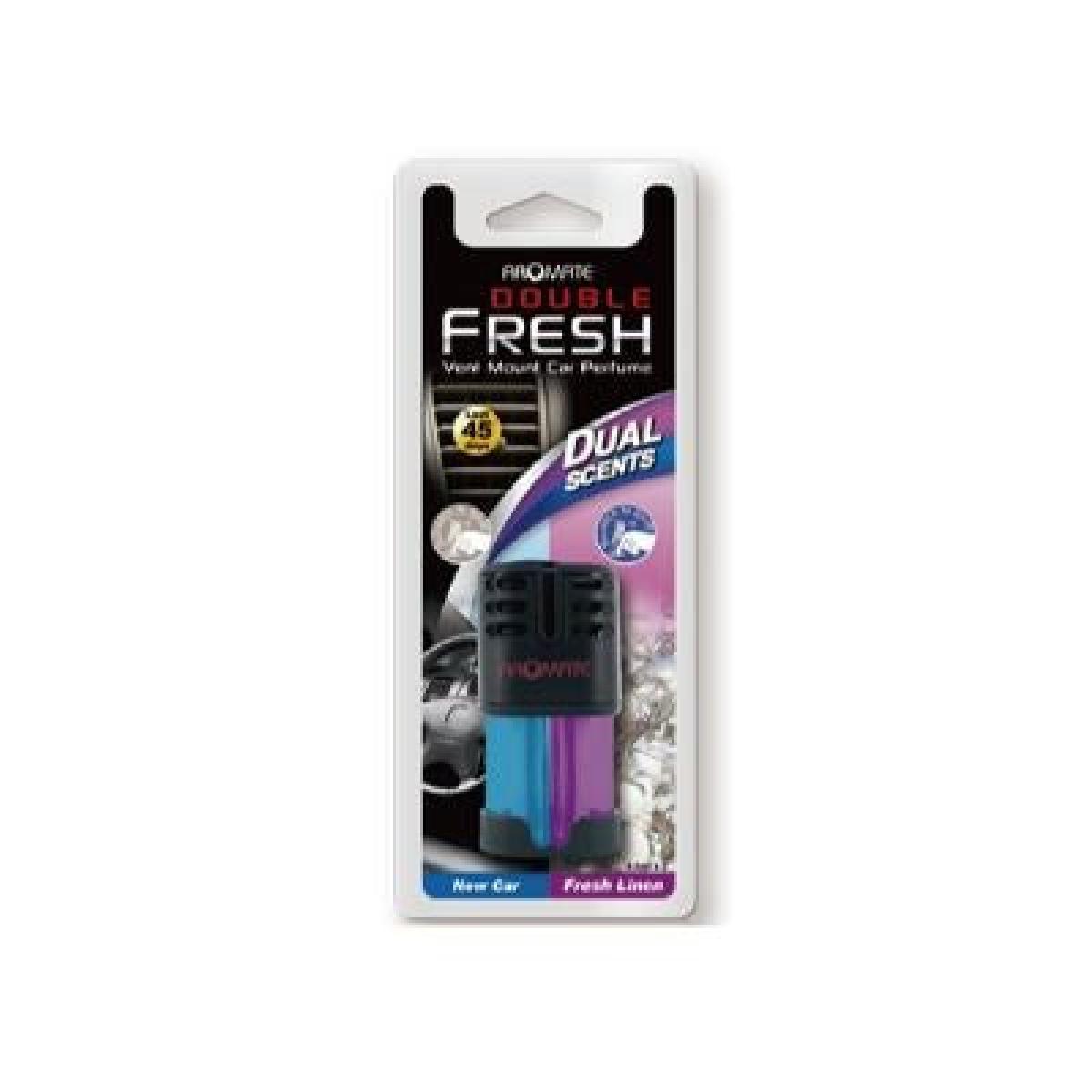 Double Fresh Vent Mount Car Perfume Fresh Linen