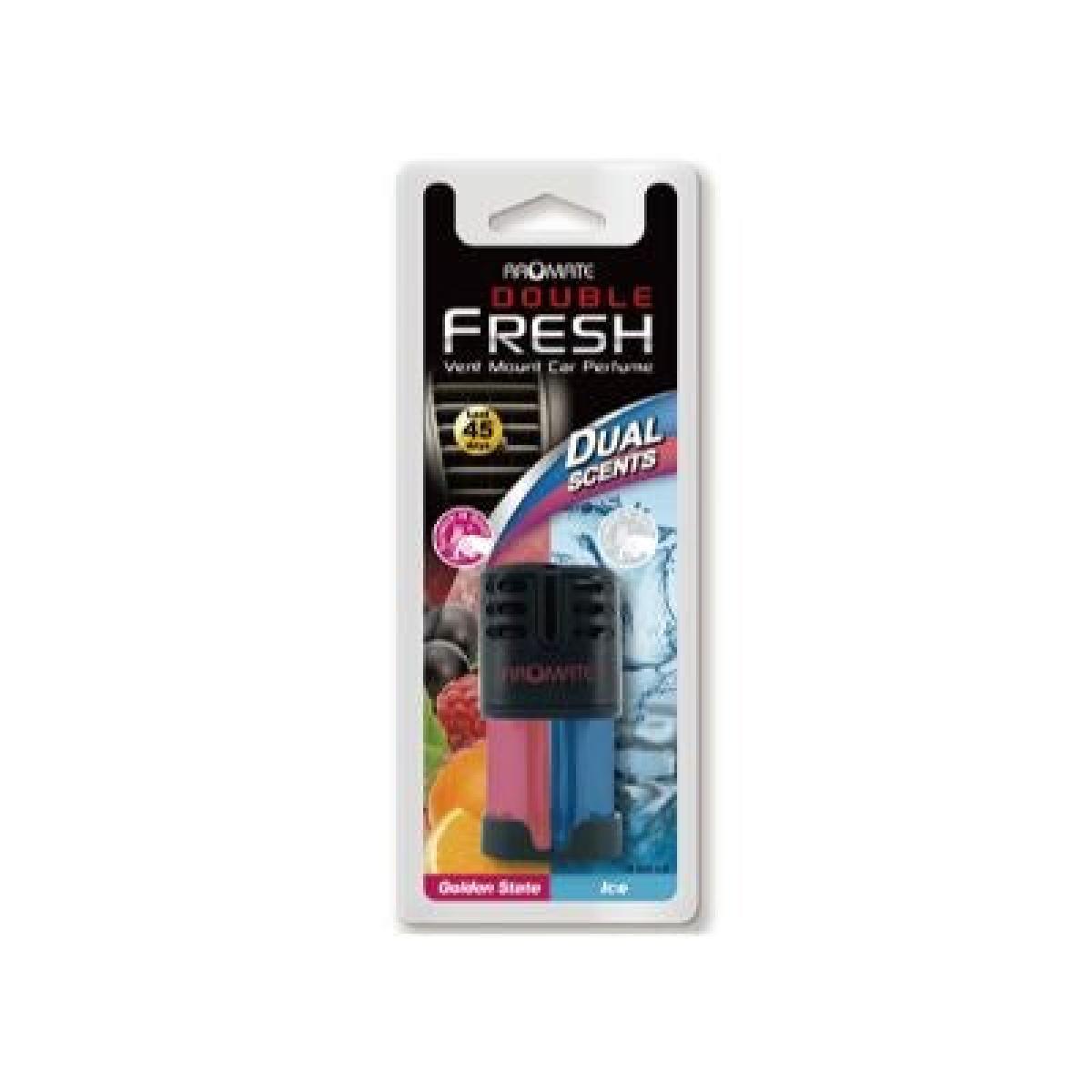 Double Fresh Vent Mount Car Perfume Golden State Ice