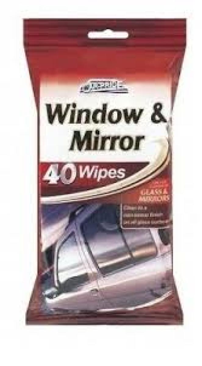 Window & Mirror Wipes x40