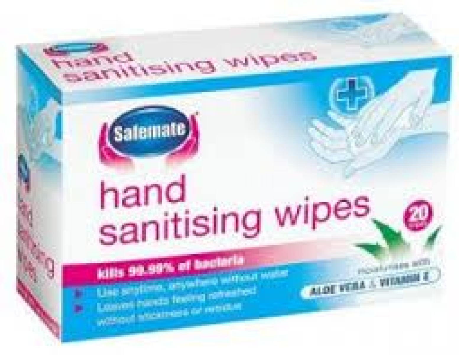 Hand Sanitising Wipes x20