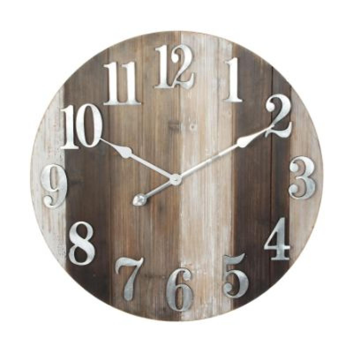 Hometime Kids Wall Clock Wood Effect