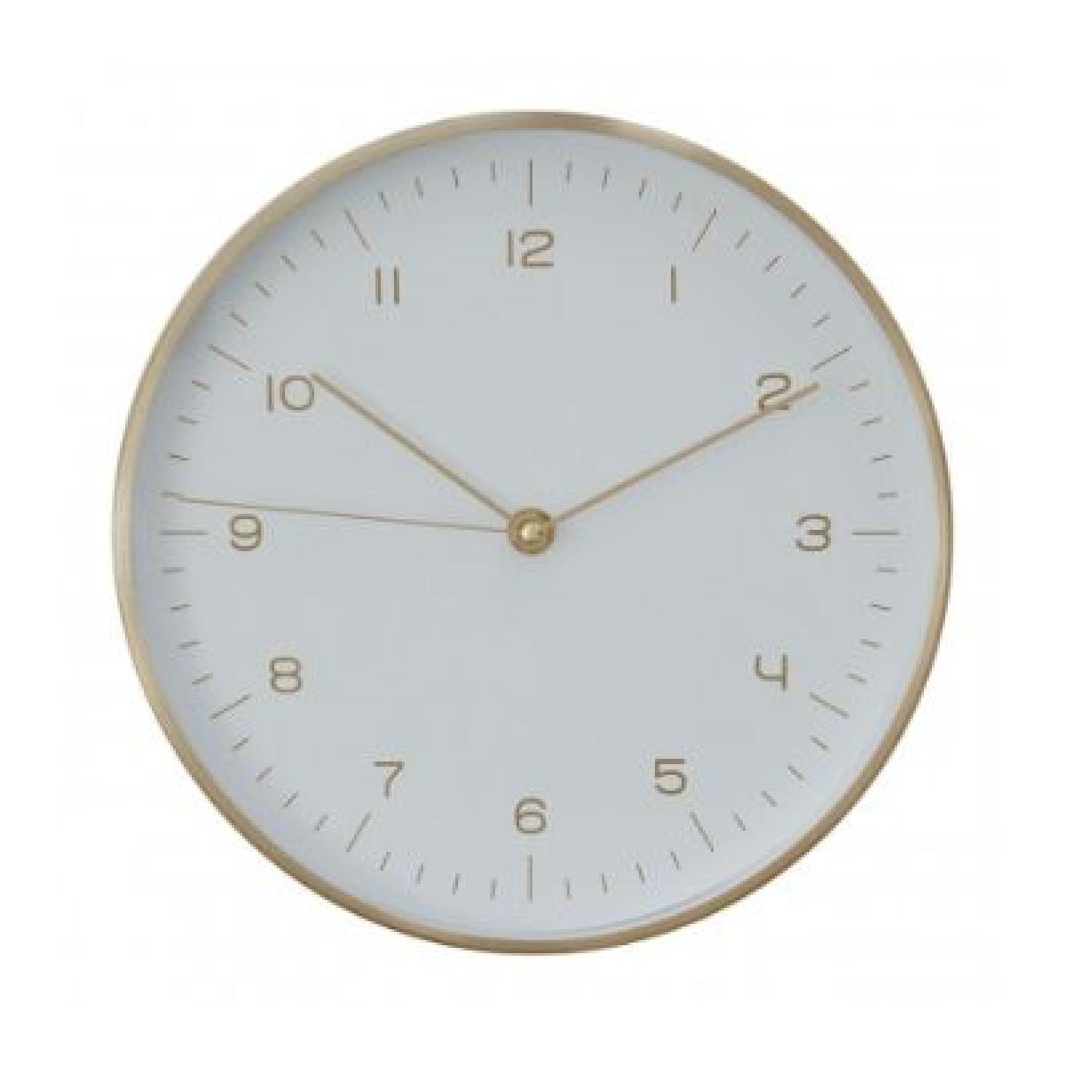 Wall Clock Dia Elko Gold/White