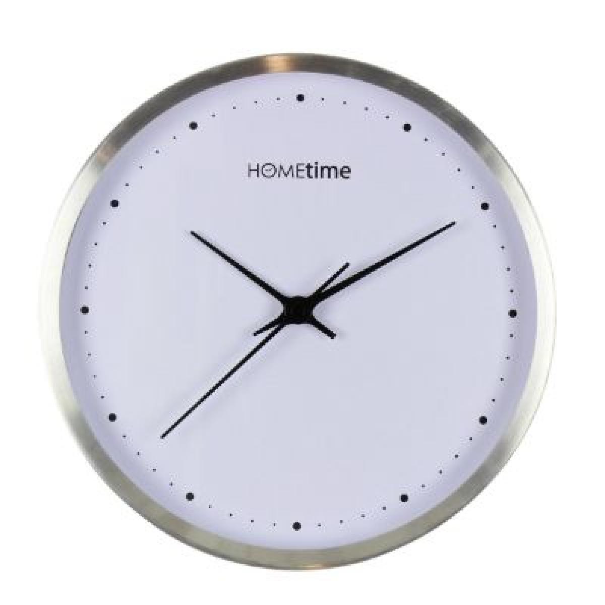 Wall Clock Aluminium Silver Fin
