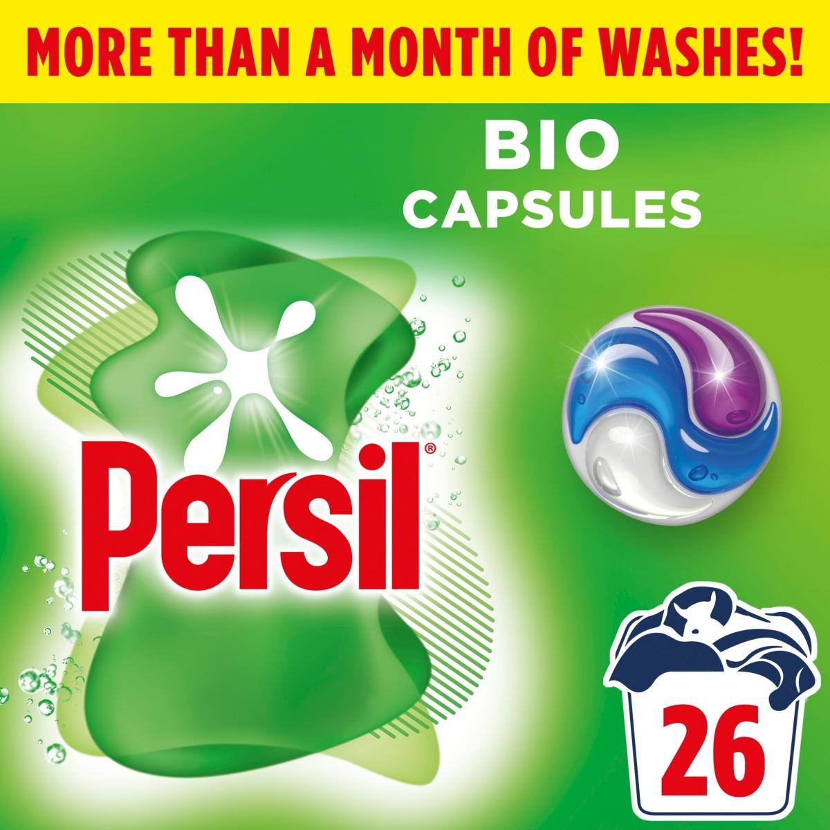 Bio 3 in 1 Laundry Washing Detergent Capsules 26 Washes