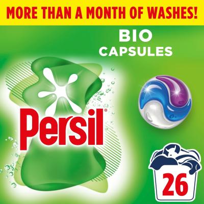 Bio 3 in 1 Laundry Washing Detergent Capsules 26 Washes