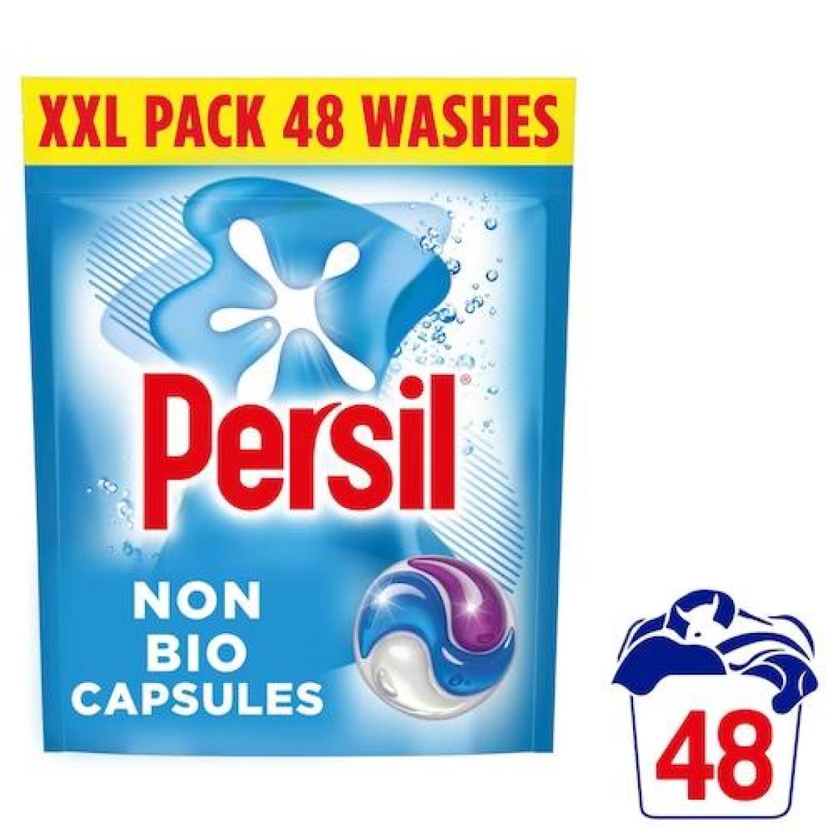 Non Bio 3 in 1 Sensitive Laundry Washing Detergent Capsules 48 Washes