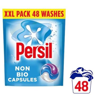 Non Bio 3 in 1 Sensitive Laundry Washing Detergent Capsules 48 Washes