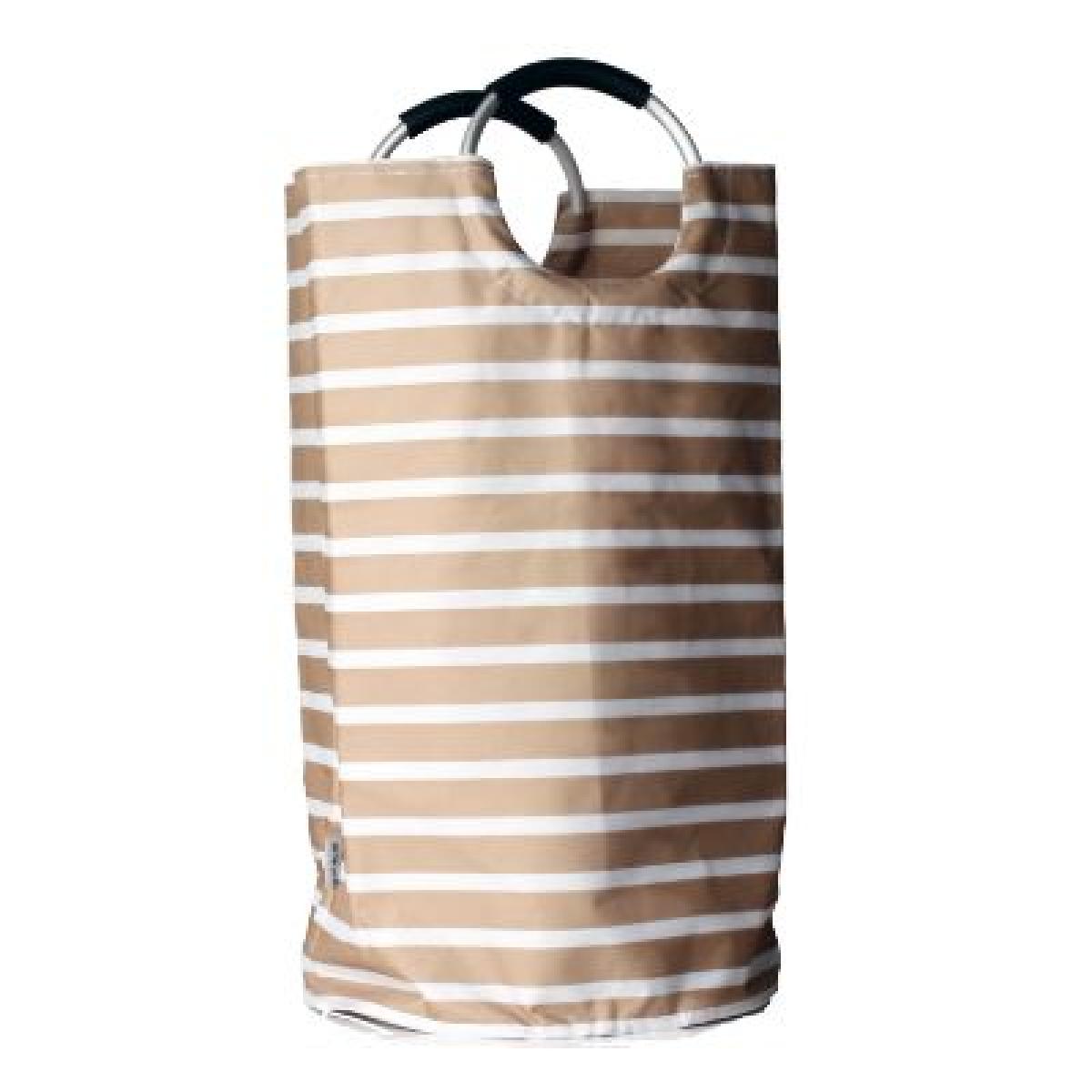 Striped Ring Handle Laundry Bag