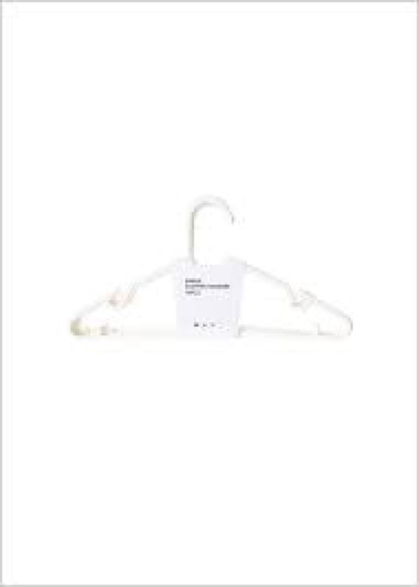 Simple Clothes Plastic Hanger - White x10