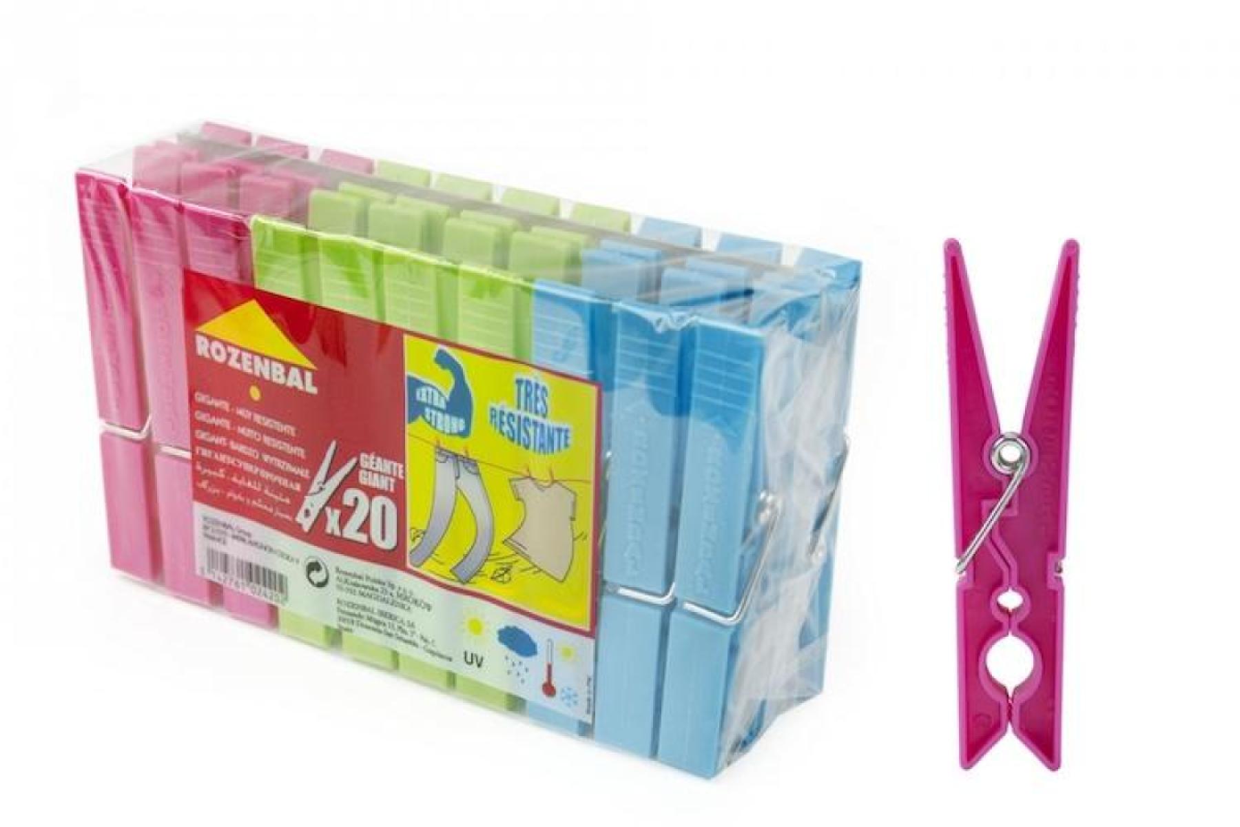 Twin Material Plastic Pegs 102402 x20