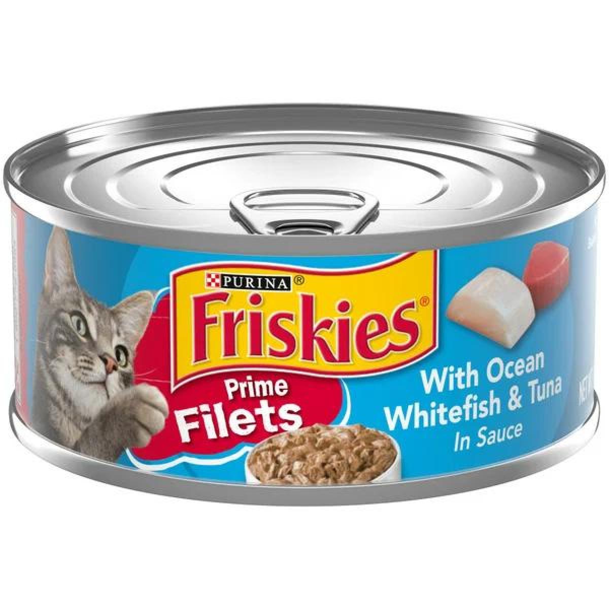 Friskies Prime Filets With Ocean Whitefish & Tuna In Sauce