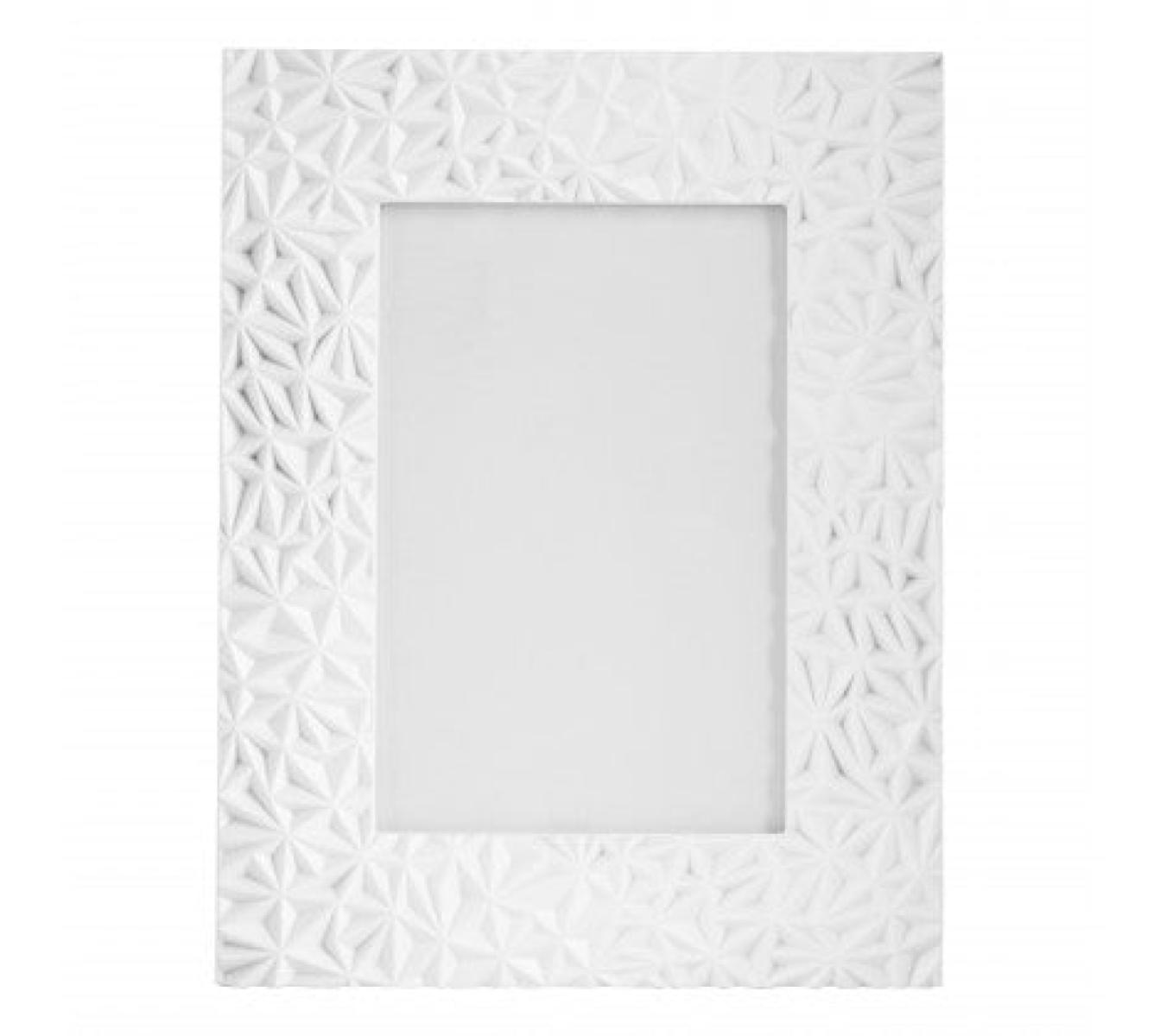 Geo Photo Frame White 5 x 7 Inches