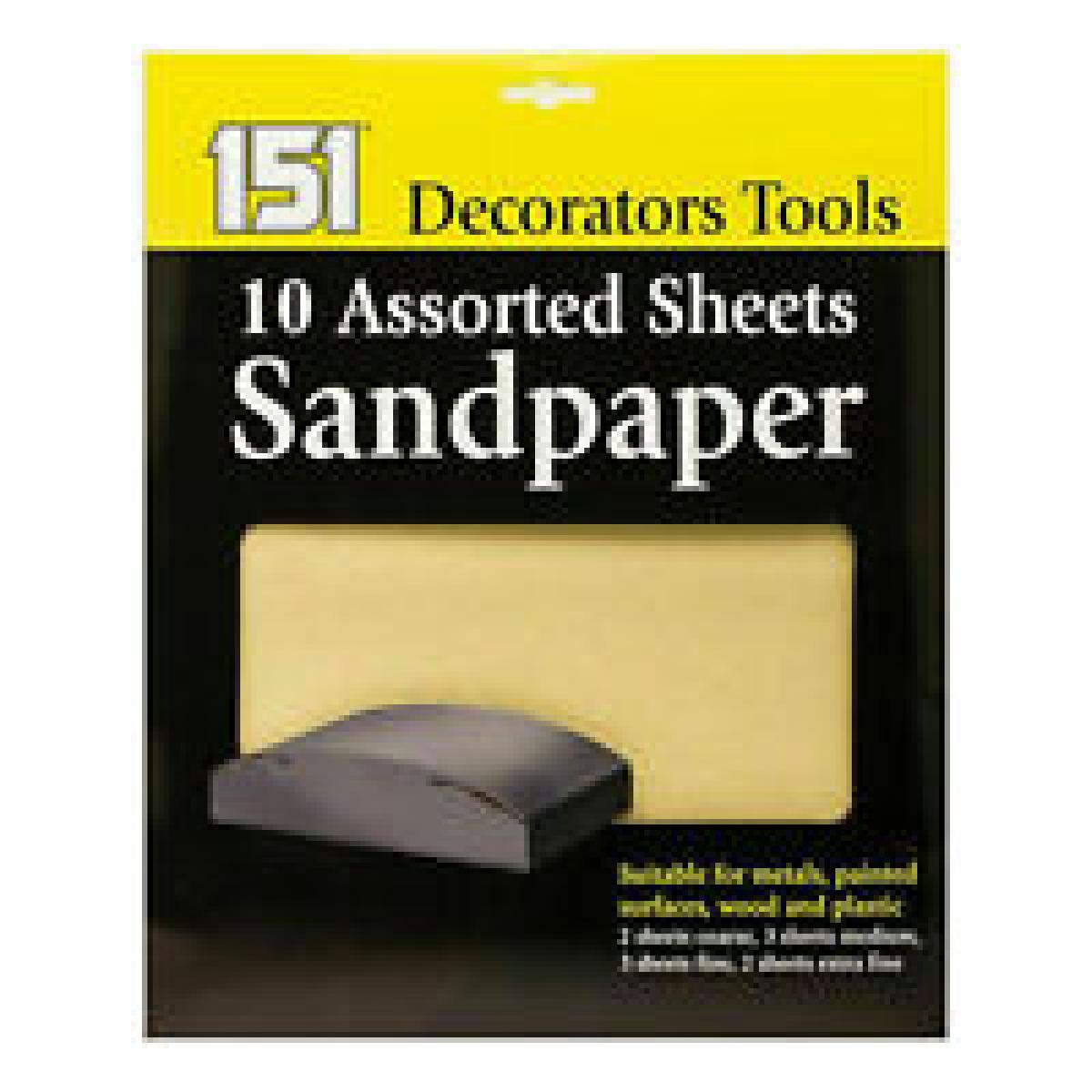 Wet Or Dry Sandpaper Sheets x10
