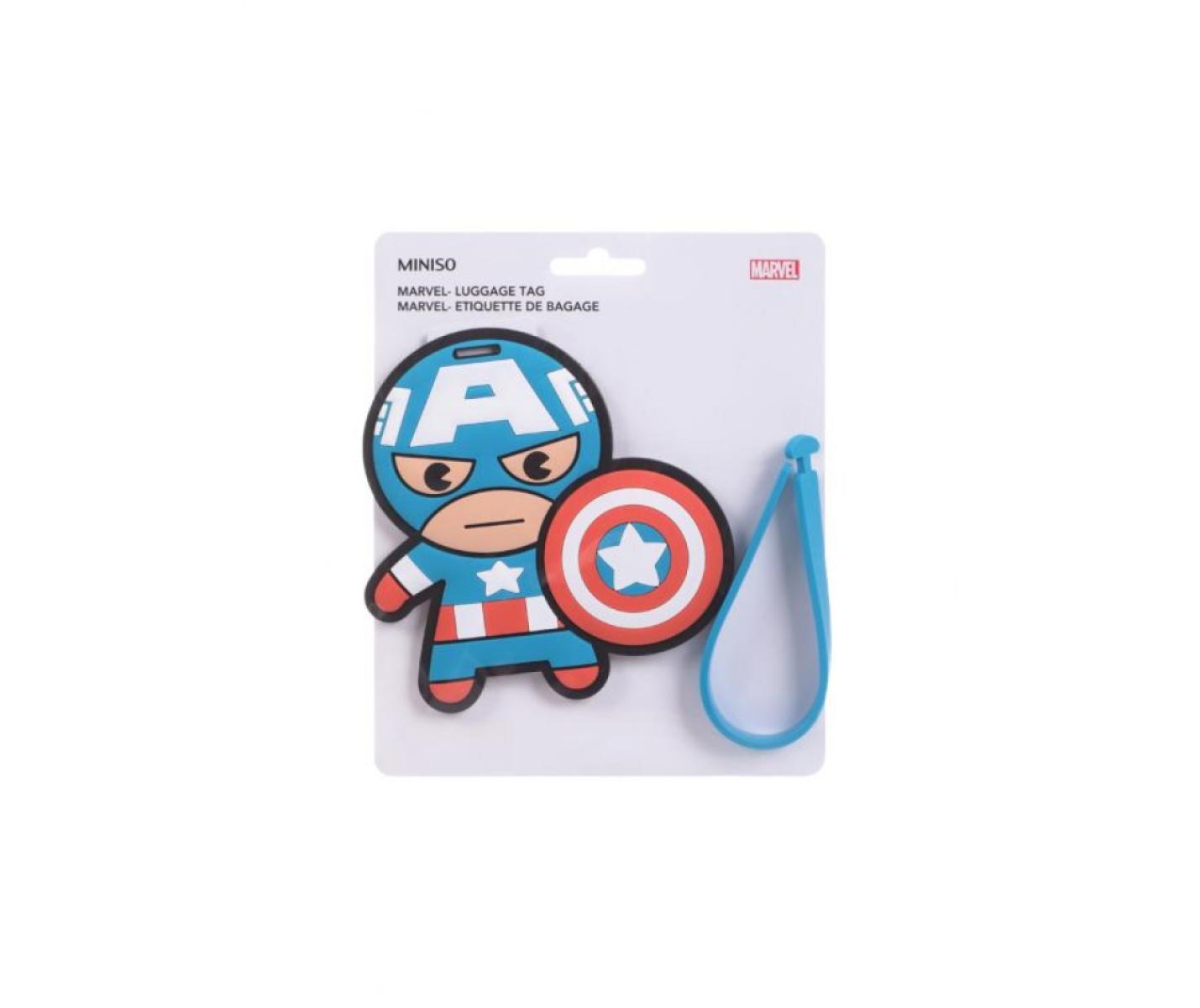 Rectangle Luggage Tag - Captain America