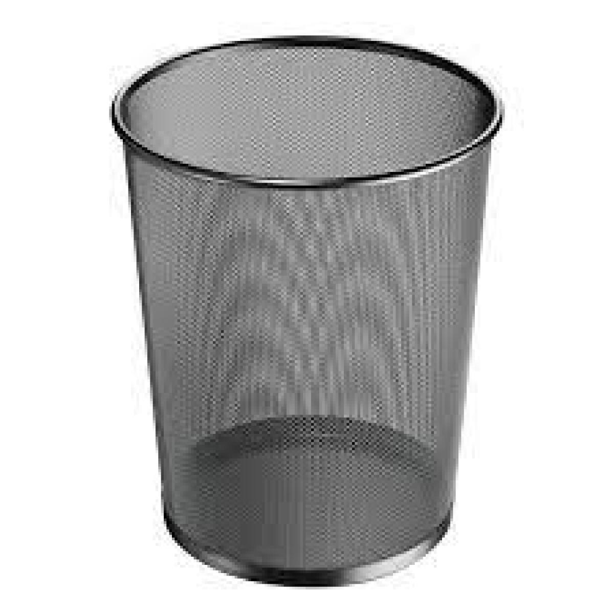 Office Waste Paper Basket - Black