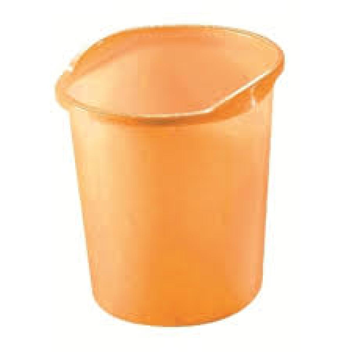 Waste Paper Basket 13 L - Orange Translucent