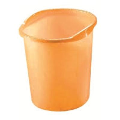 Waste Paper Basket 13 L - Orange Translucent