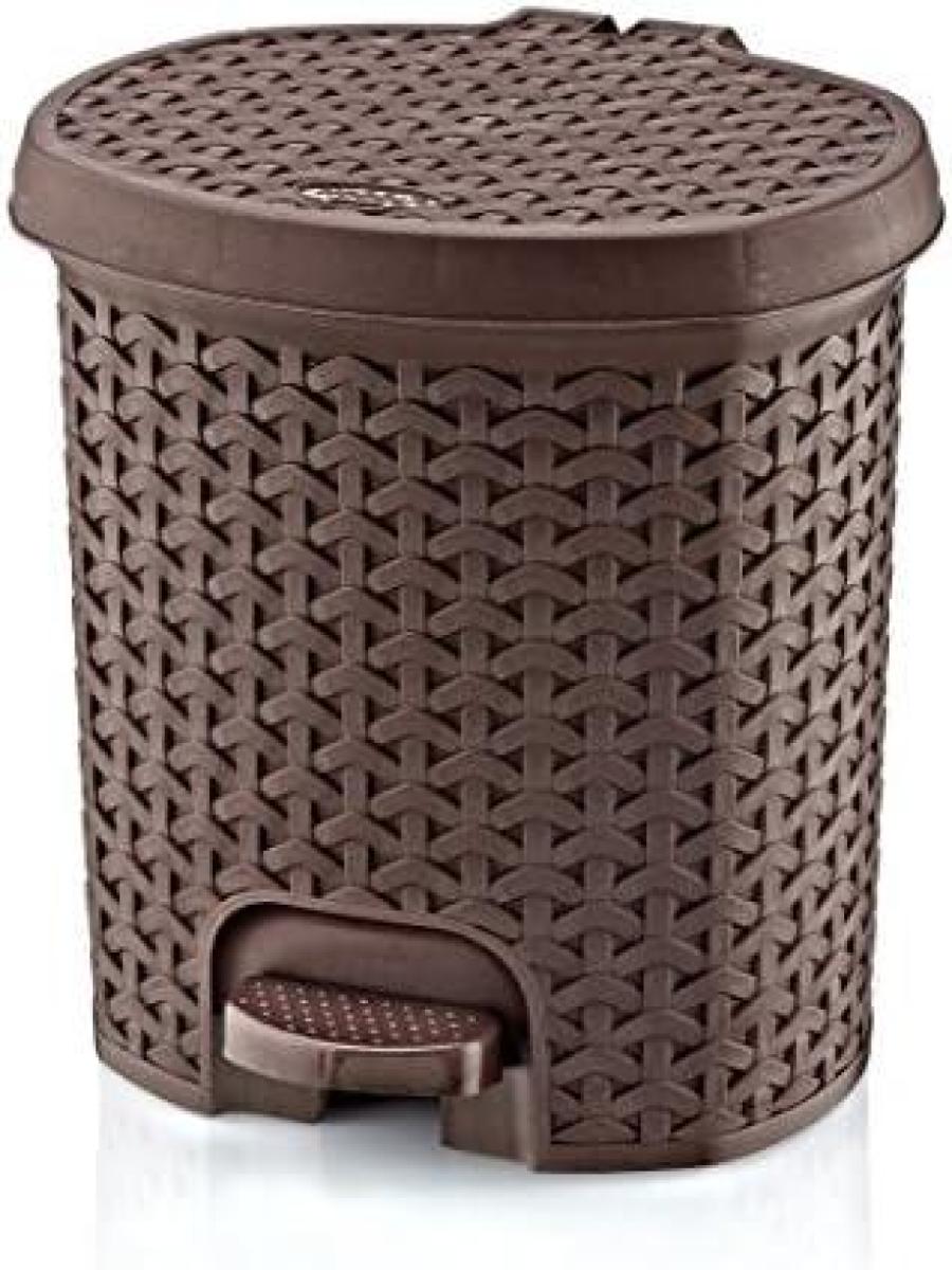 Rattan Pedal Dustbin 11.5 L No.01-1122