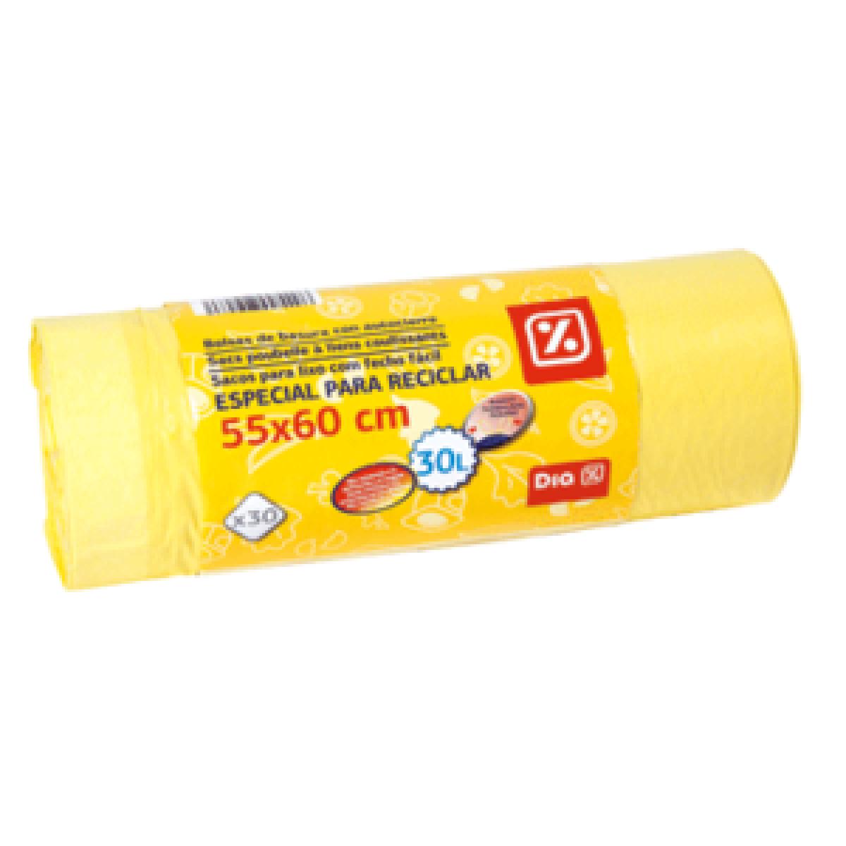 Bin Bag 30 L x30 - Yellow