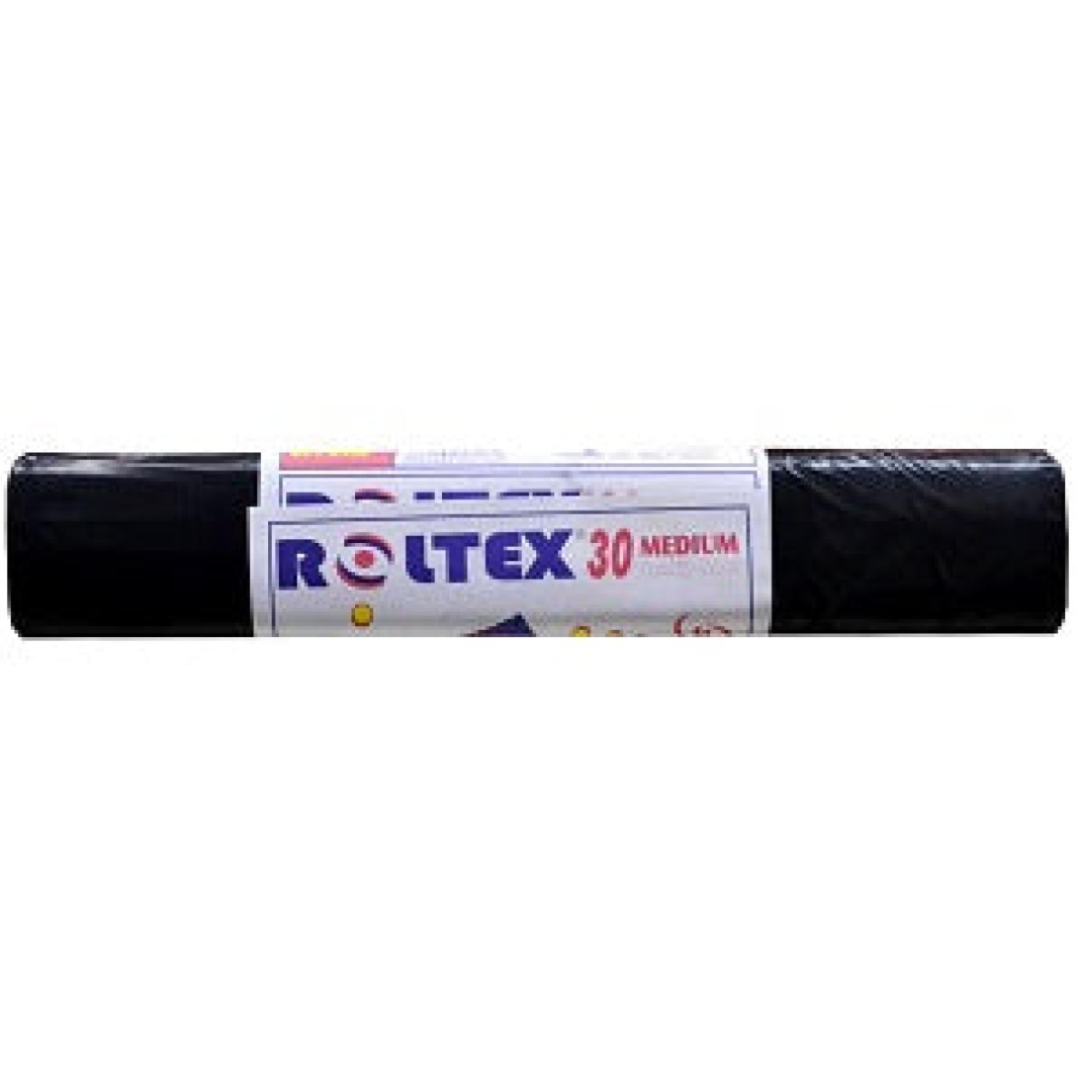 Roltex Trash Bags Medium Black x30