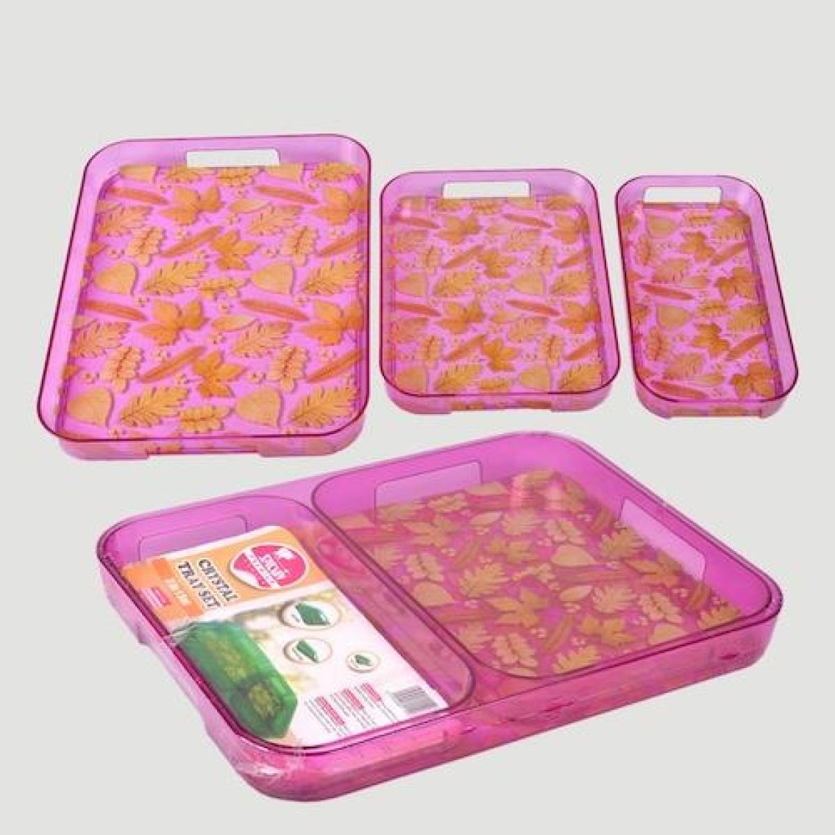 Premium Crystal Tray Set