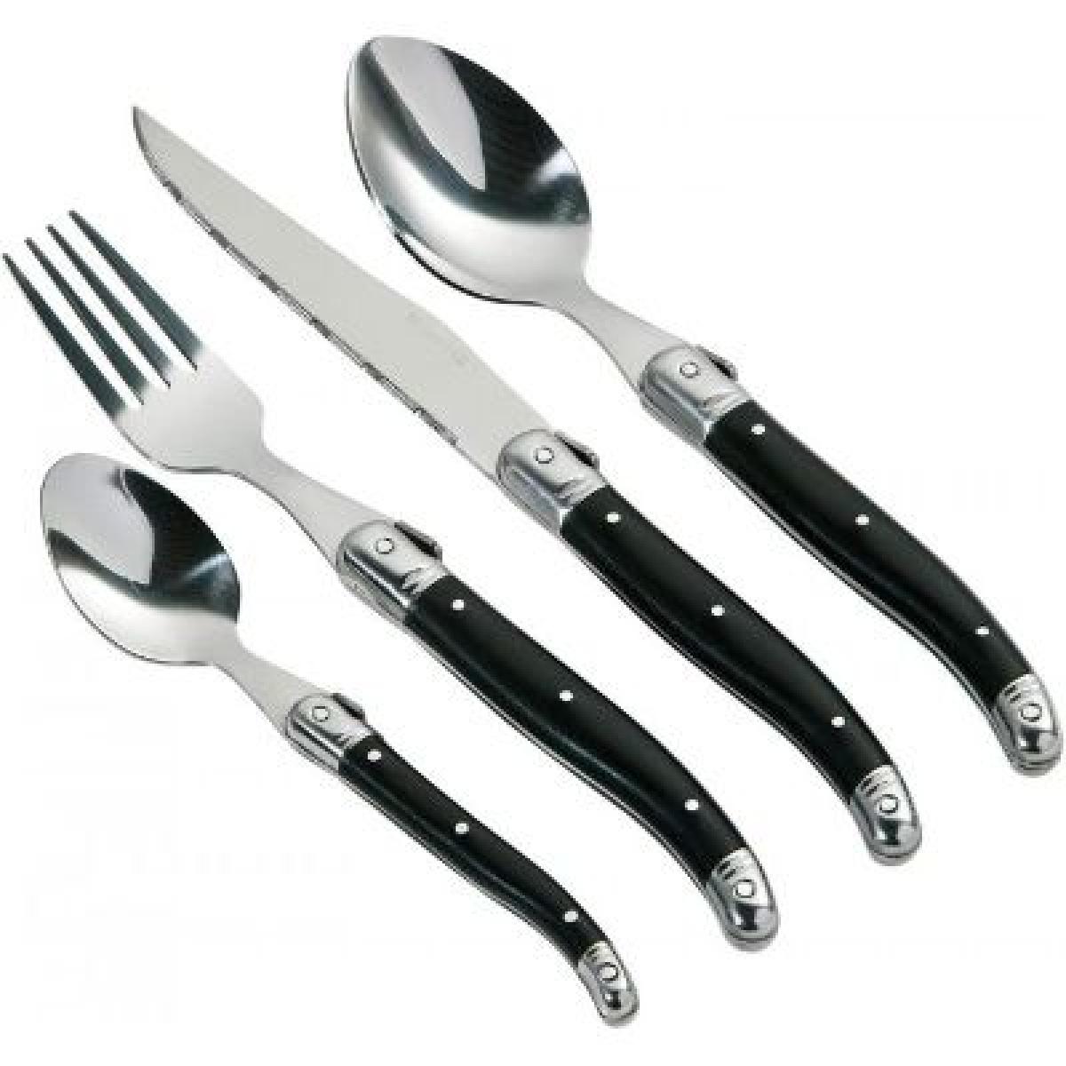Black Swiss Cutlery Set -