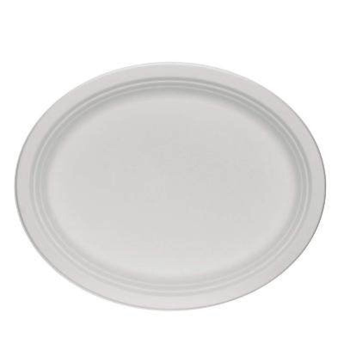 Biodegradable Oval Plate 12.5 Inches