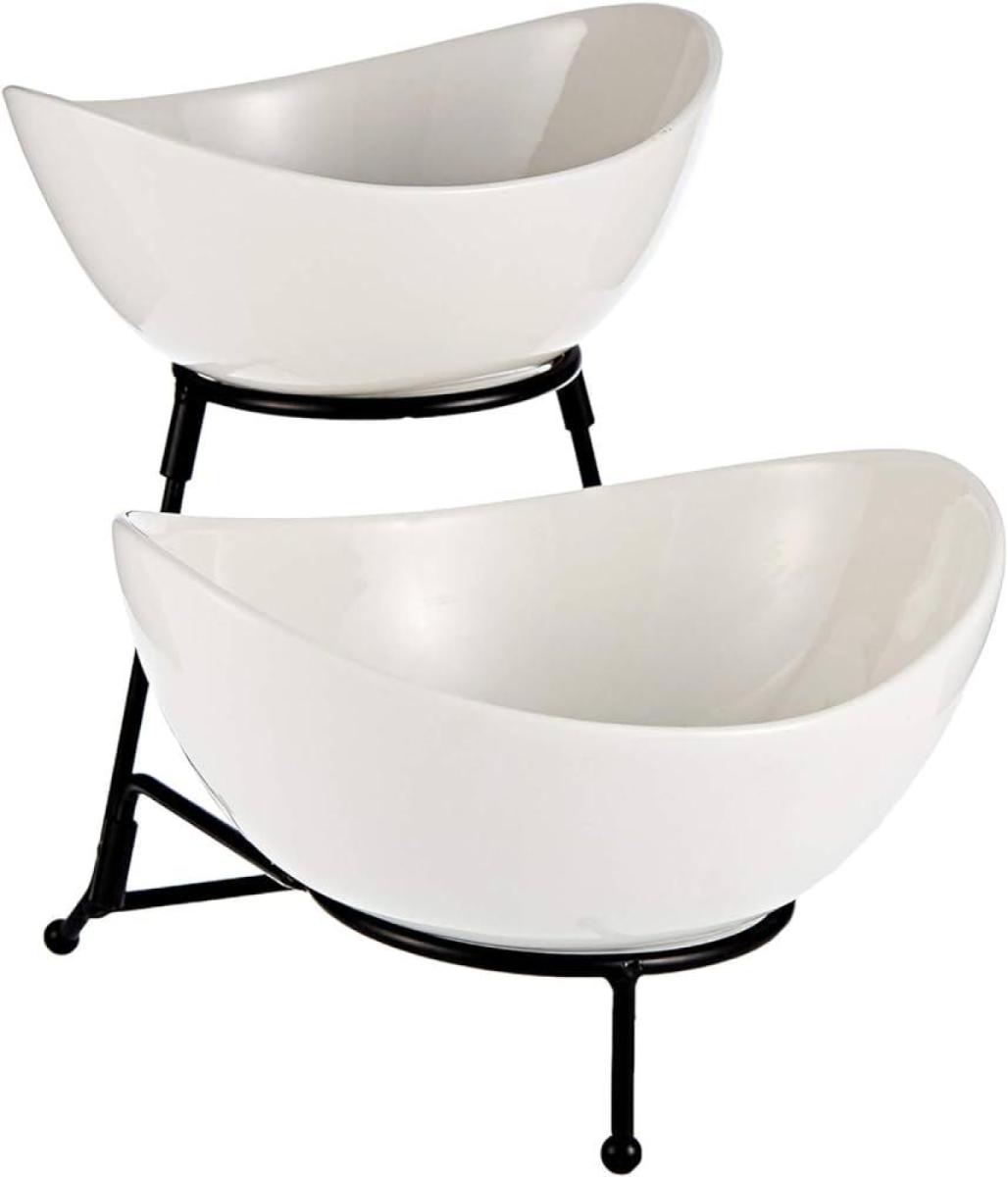 Duet Oval Bowl & Stand Set SY4441