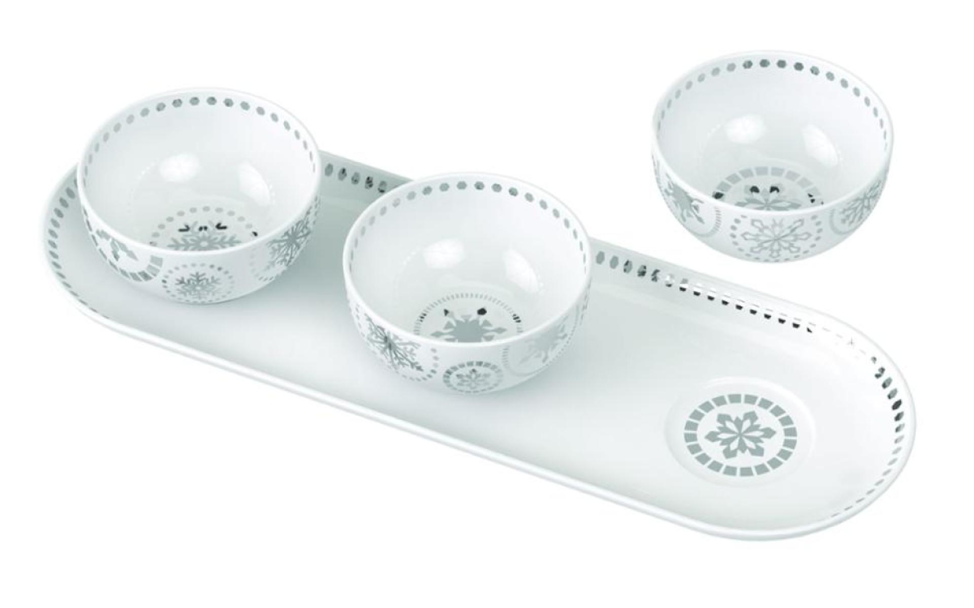Plater & Dipping Bowl x3