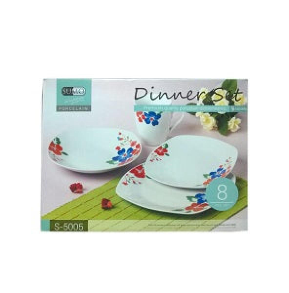 Porcelain Dinner Set Pollie x8