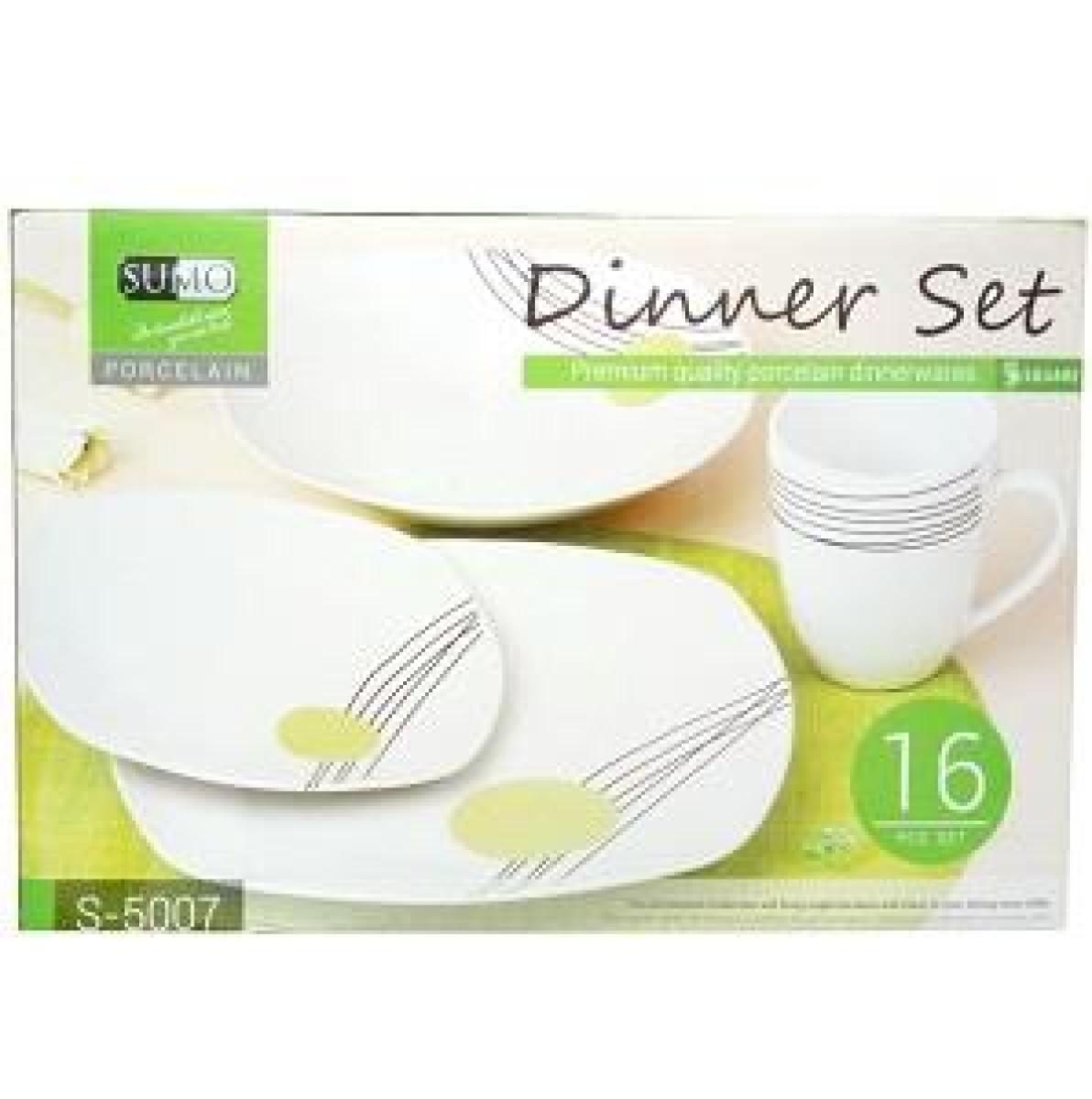 Porcelain Dinner Set Square x16