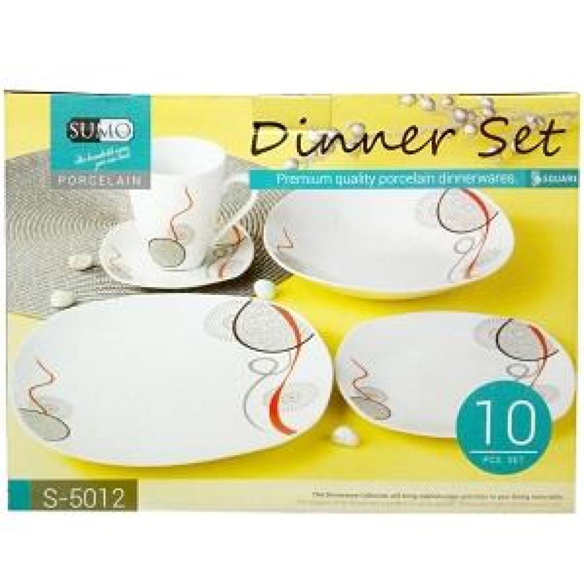Porcelain Dinner Set Square x10