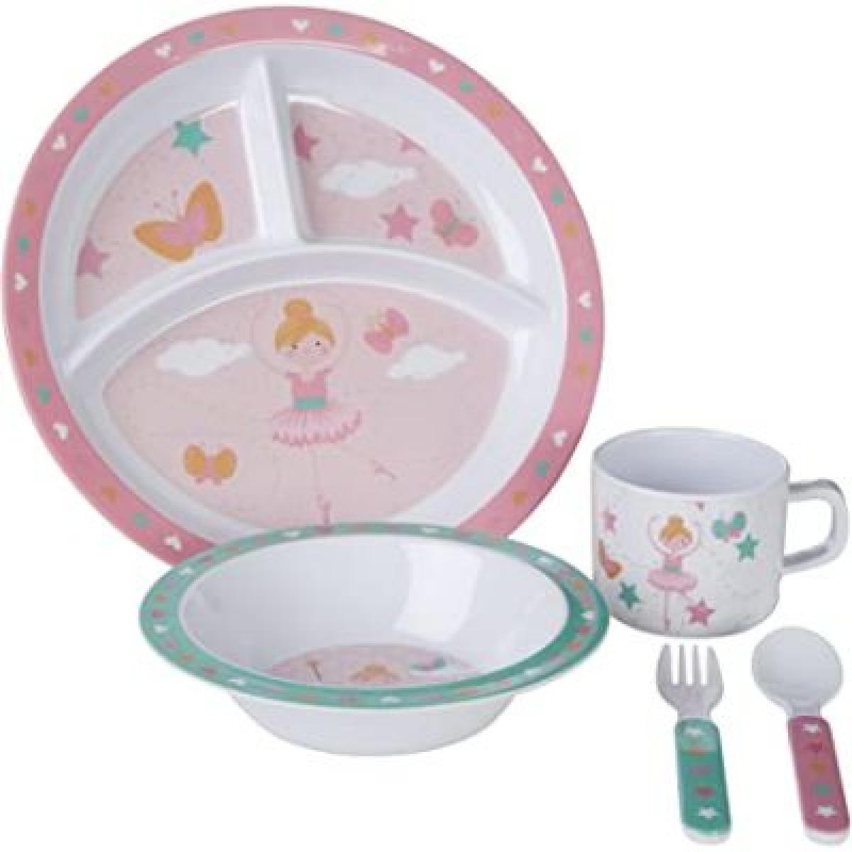 Mimo Kids Melamine Dinner Set - Bella Ballerina -