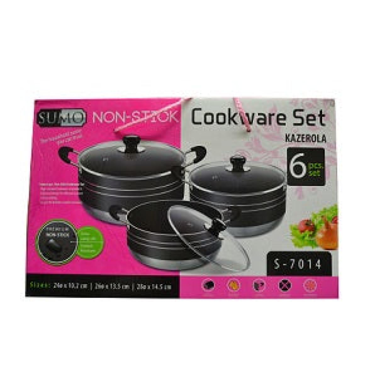 Non-Stick Cookware Set Kazerola x6