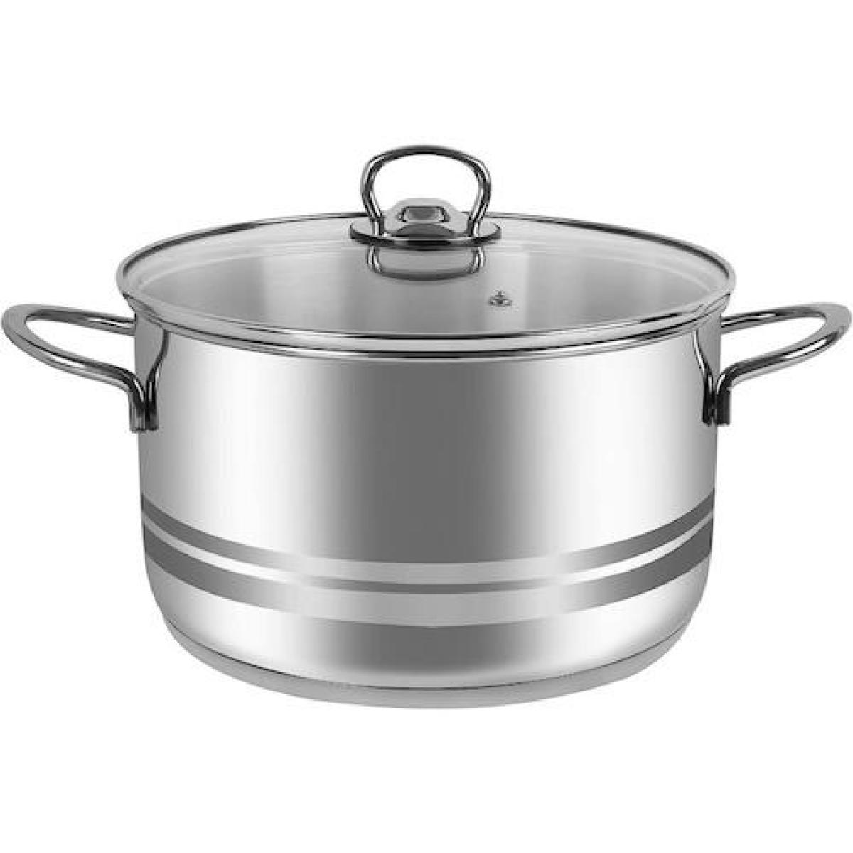 Covered Stockpot Stainless Steel