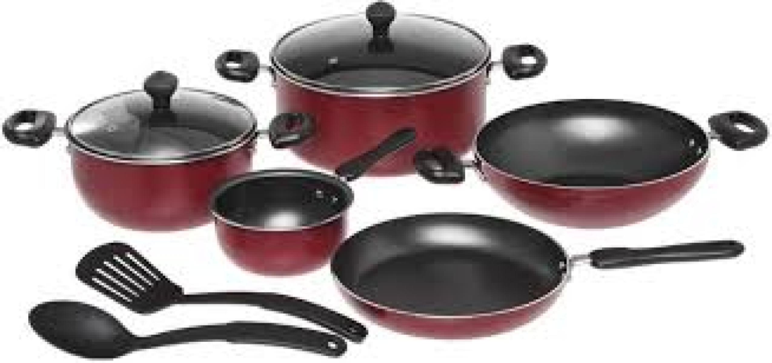 Non-Stick Aluminium Cookware 9 Piece Set