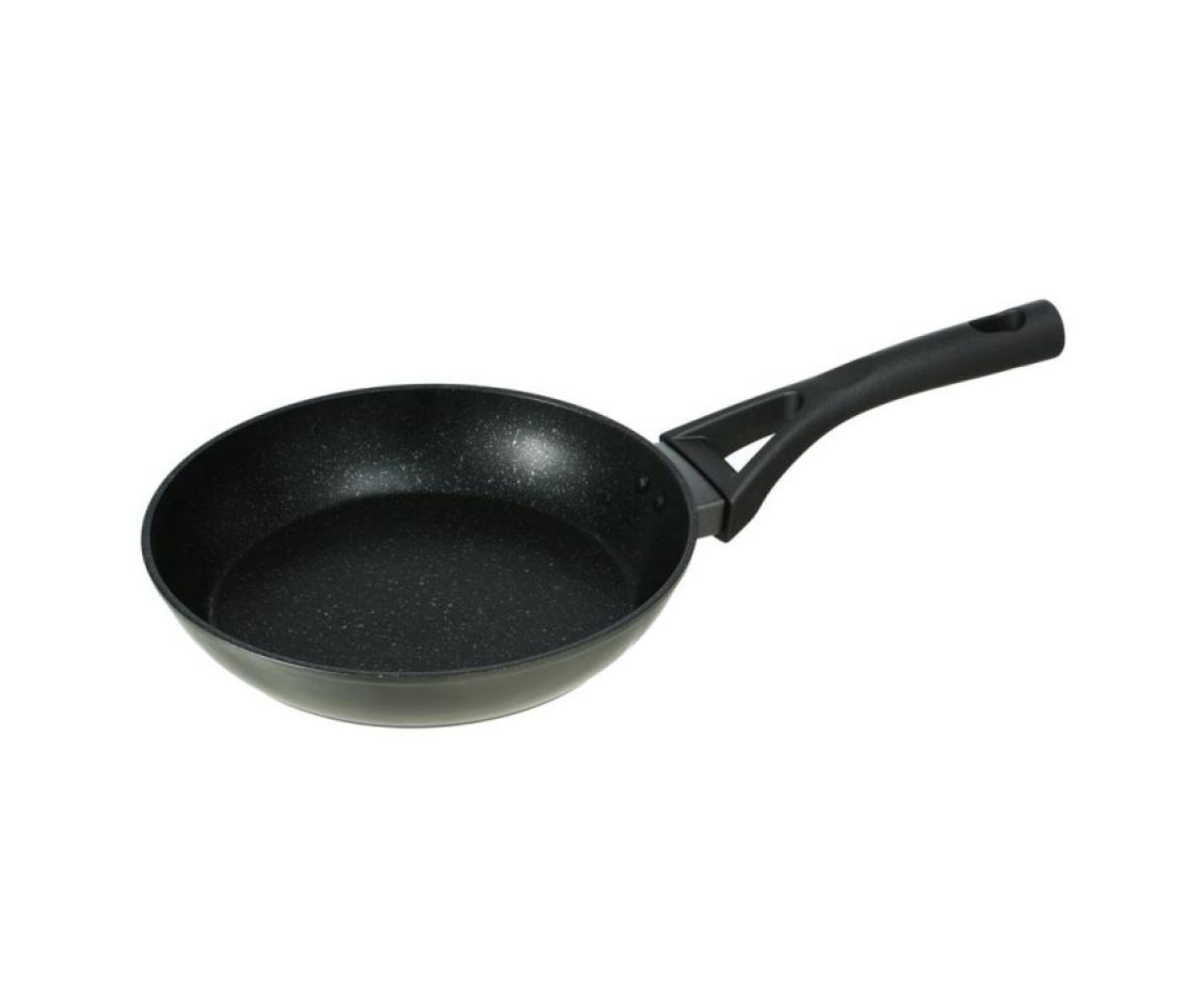 Colorful Ceramic Coated Non-Stick Frying Pan 24 cm - Grey