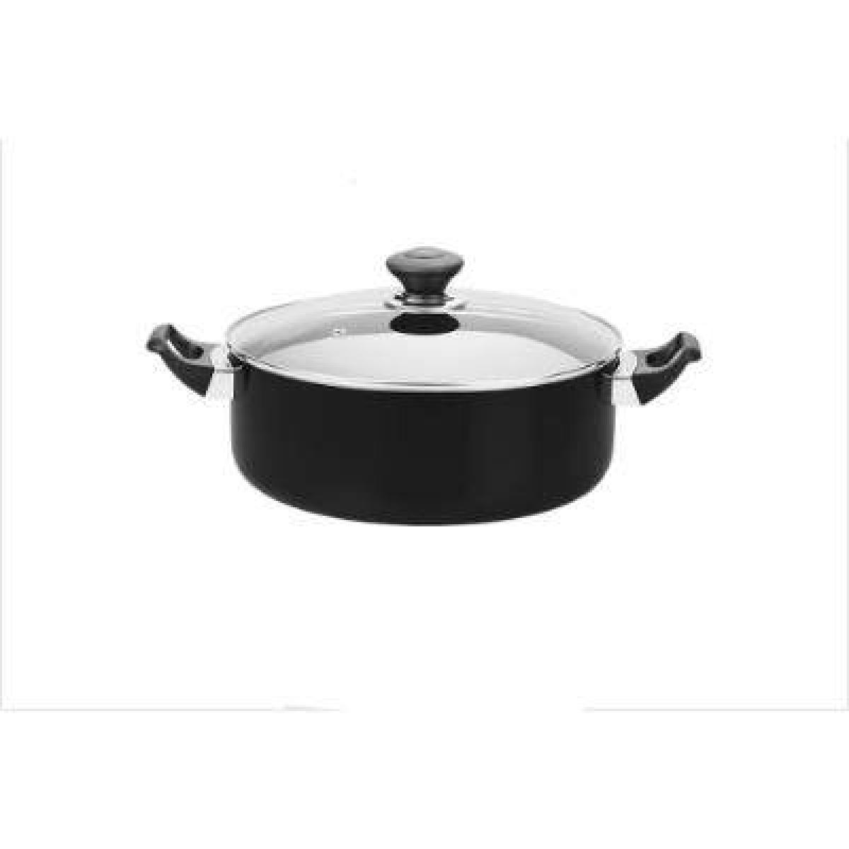 Optra Classic Wok With Glass Lid Set 20 cm/22 cm/26 cm