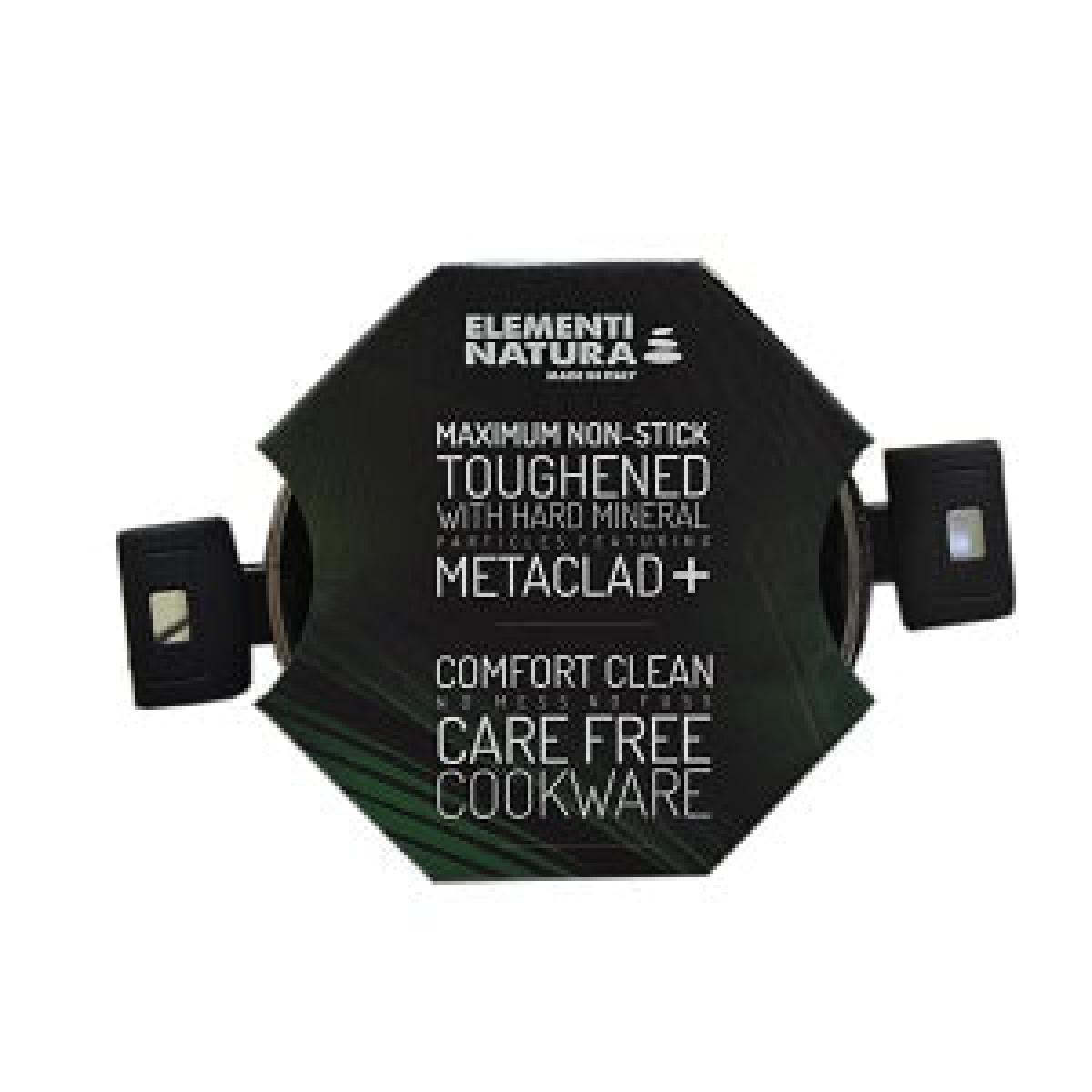 Elementi Natura Non-Stick Sauce Pan With Lid Metal-Clad