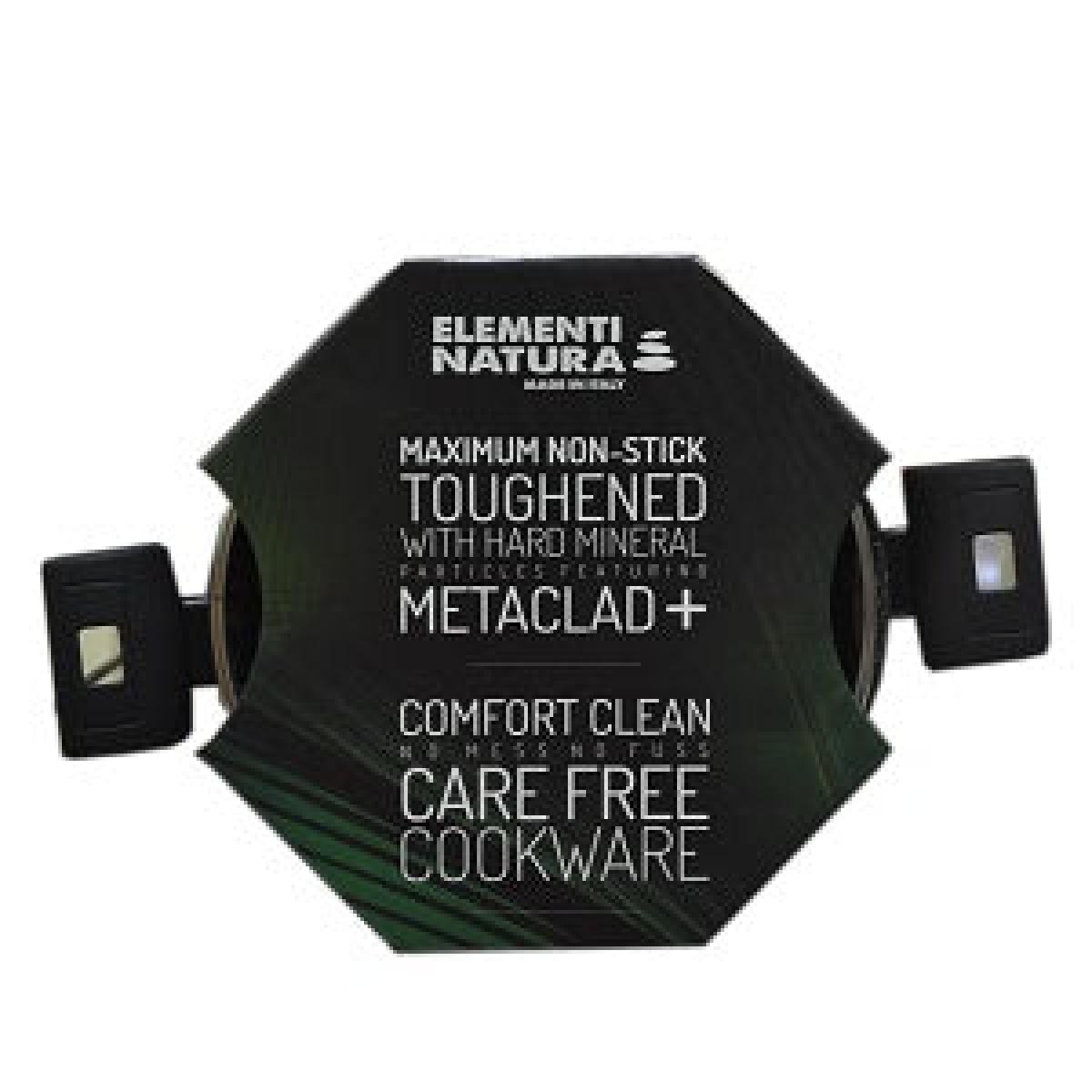 Elementi Natura Non-Stick Casserole With Lid Metal-Clad